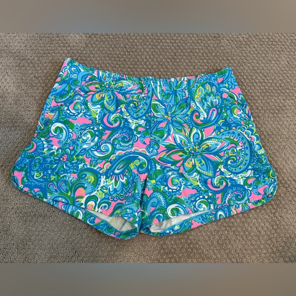 Lilly Pulitzer Blue and Pink Patterned Shorts